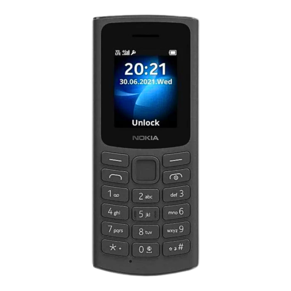 Nokia 105 (2021) - Dual Sim, 4G, ROM 128Mb, Black