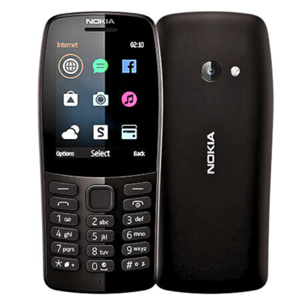 Nokia 210 - Dual Sim, 16MB, 4G RAM, Black