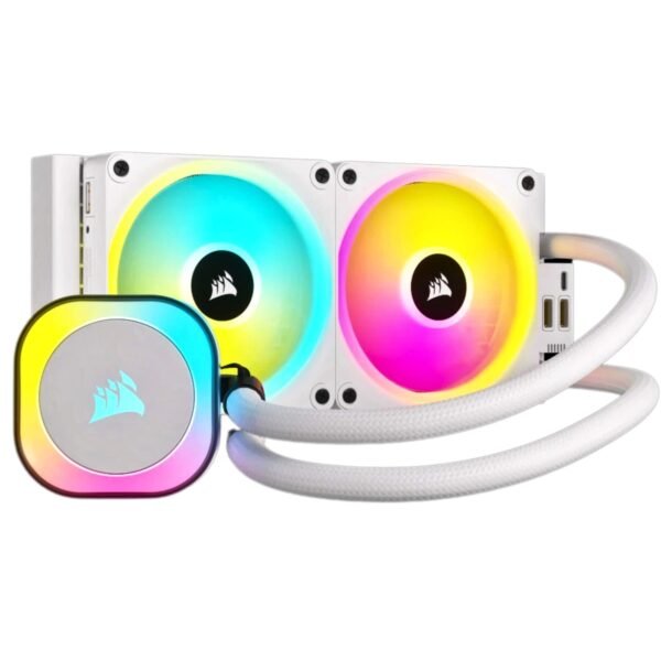 Corsair iCUE LINK H100i RGB AIO Liquid CPU Cooler - White